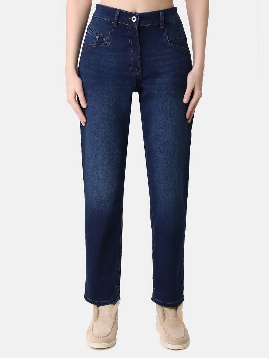 854500-140-889 Kenny - elegante 5-Pocket - Jeans aus warmen Luxus- Stretch-Denim in Mom's Fit