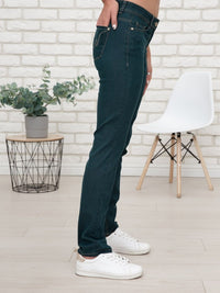 719900-722-69 - Gina Damenjeans Straight Fit in  Petrol