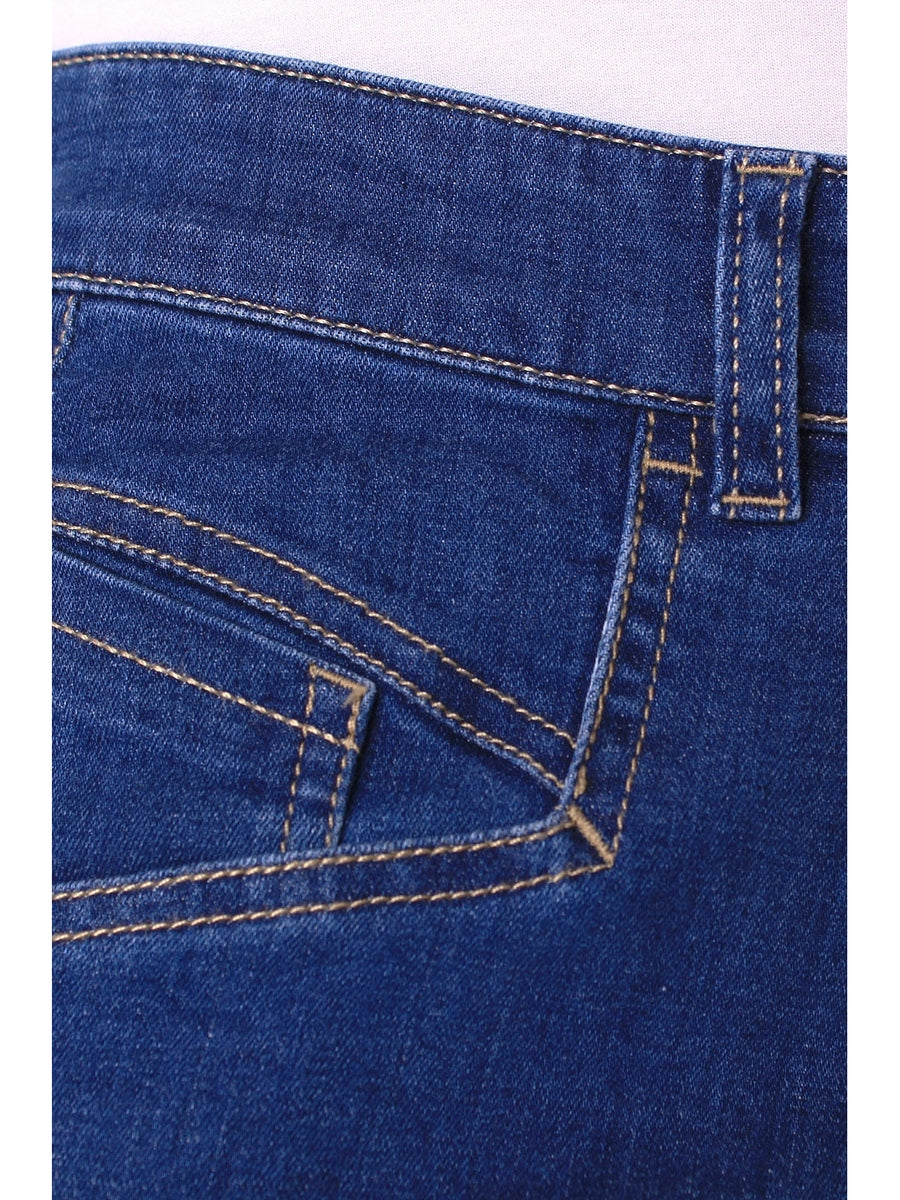 831200-131-2- 871- Kenny - Damenjeans Mom's Fit in Blau