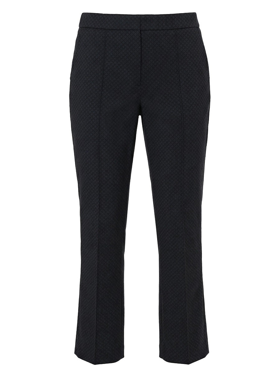 866200-780-8 Damen Flared Schlupfhose aus Minimal-Jacquardstretch