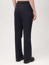 866200-780-8 Damen Flared Schlupfhose aus Minimal-Jacquardstretch