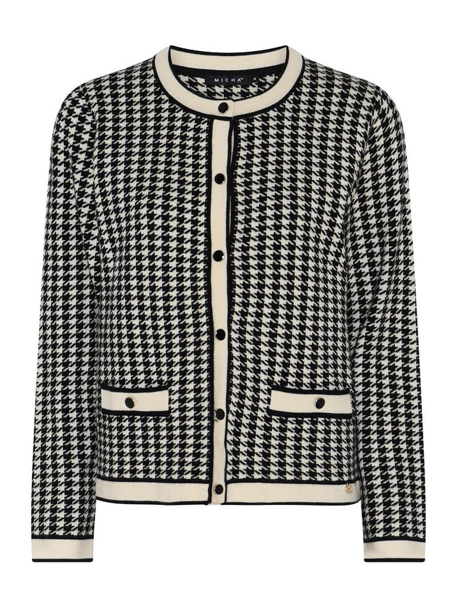 145268 Strickblazer im Hahnentritt-Design