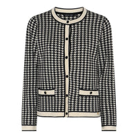 145268 Strickblazer im Hahnentritt-Design