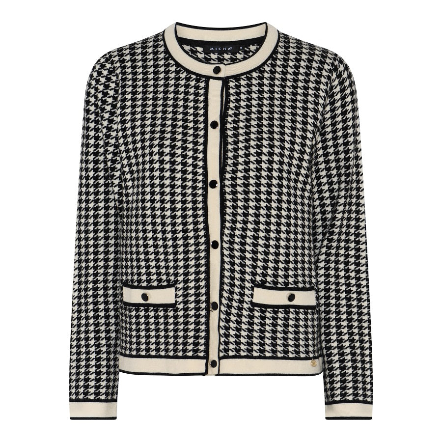 145268 Strickblazer im Hahnentritt-Design
