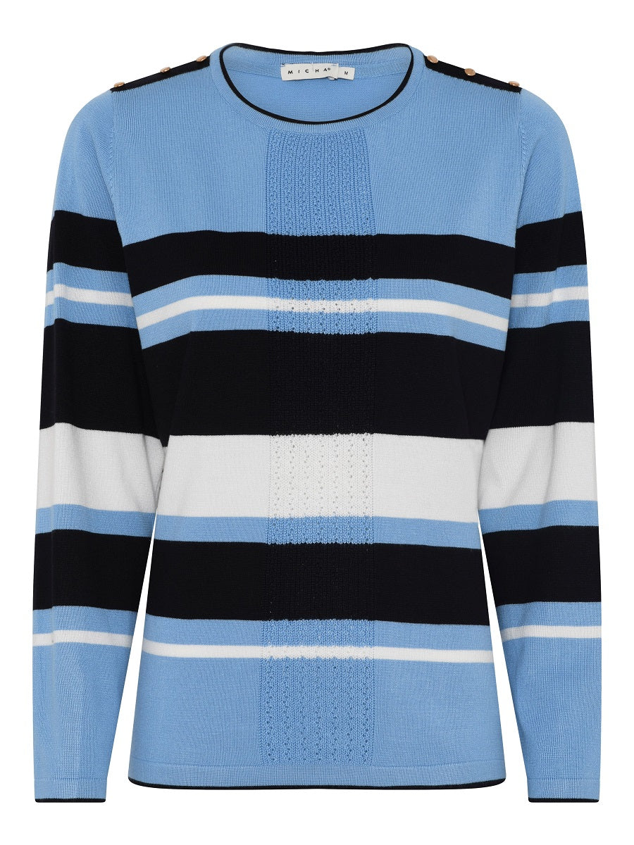 178 174 Damenpullover aus Viskose-Mischung in blau