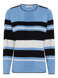 178 174 Damenpullover aus Viskose-Mischung in blau