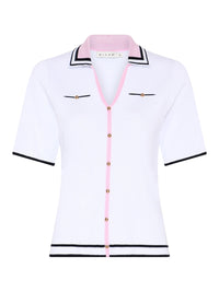 181163 Strickshirt im  Polo-Design