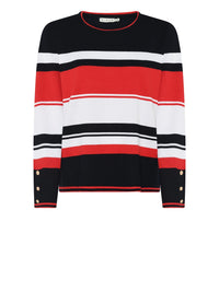 181173 Damenpullover  mit Streifenmuster