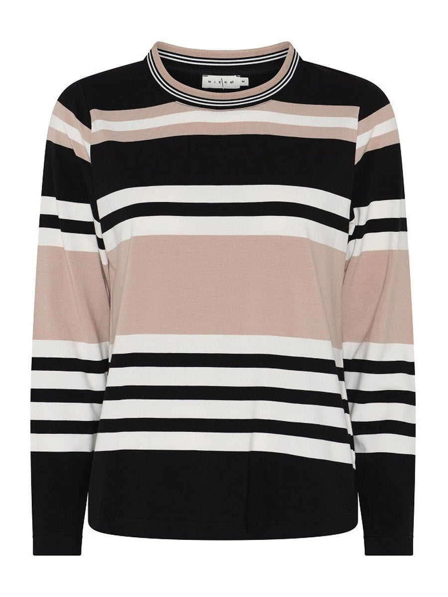 182187 Langarmshirt mit Streifen in verschiedene Farben