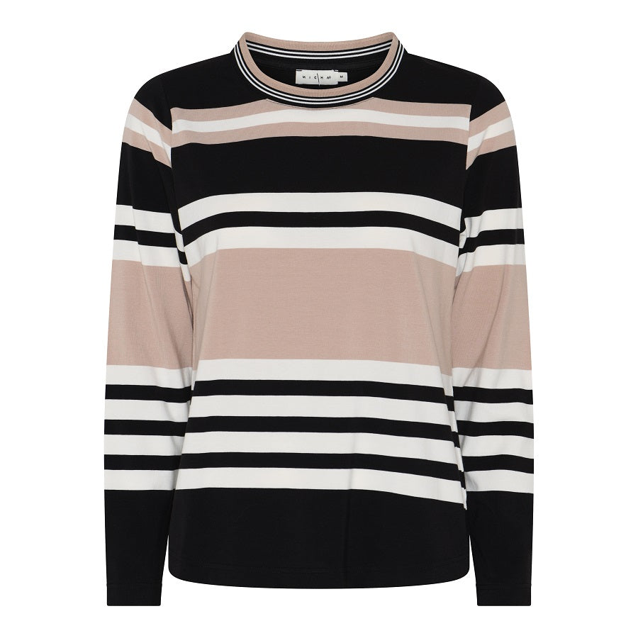 182187 Langarmshirt mit Streifen in verschiedene Farben