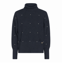 183134 Eleganter Strickpullover mit Rollkragen