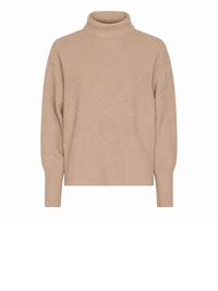183134 Eleganter Strickpullover mit Rollkragen