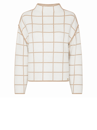 183153 Strickpullover mit Karomuster