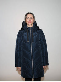 124600-238-800 Damenjacke mit Kapuze in navy