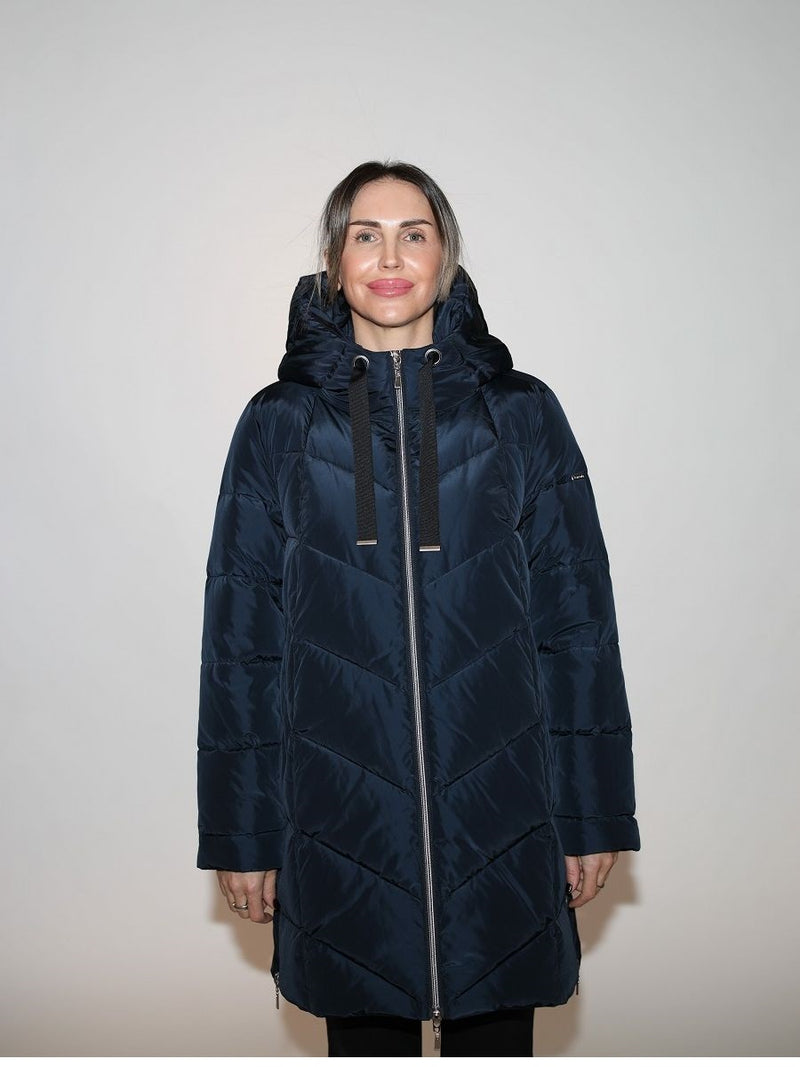 124600-238-800 Damenjacke mit Kapuze in navy