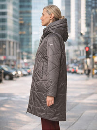 126500-206 Steppmantel mit Phantasie-Stepp