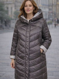 125500-206 Damen Daunejacke mit Kapuze