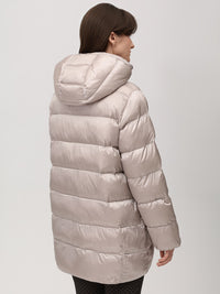 317300-206-187 Damen Winter Steppjacke mit Kontrastverarbeitung