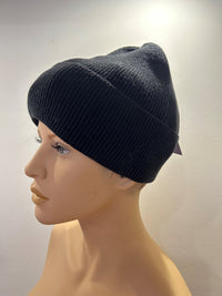 25 W I 151 Klassische Rippstrick-Mütze aus Viskose Mischung in Schwarz