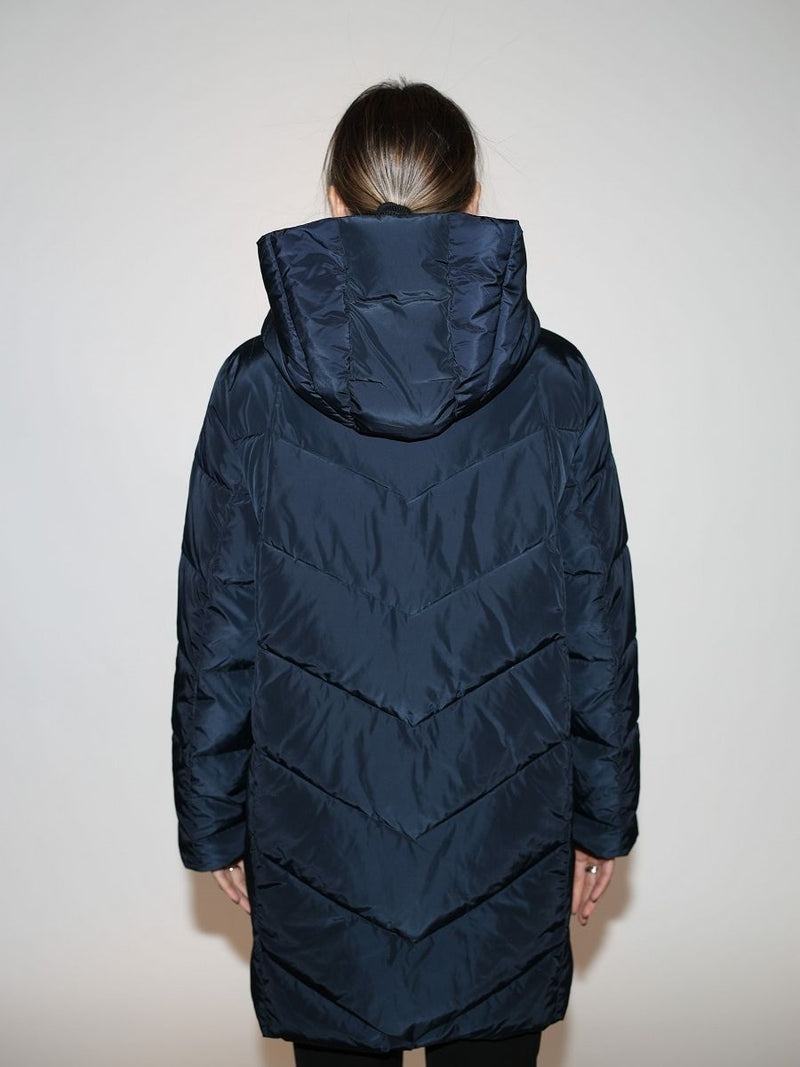 124600-238-800 Damenjacke mit Kapuze in navy