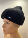 25 W P 86 Strickmütze aus Angora Mischung in Schwarz