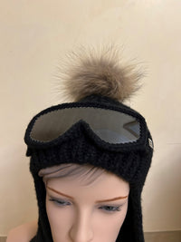 25 W I 109 Wintermütze aus Merino Wolle im stylischen Aviator-/Piloten-Look