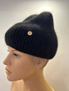 25 W I 101 Strickmütze aus Angora Mischung in Schwarz