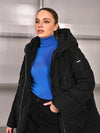 123200-238 Damen Steppmantel mit Kapuze