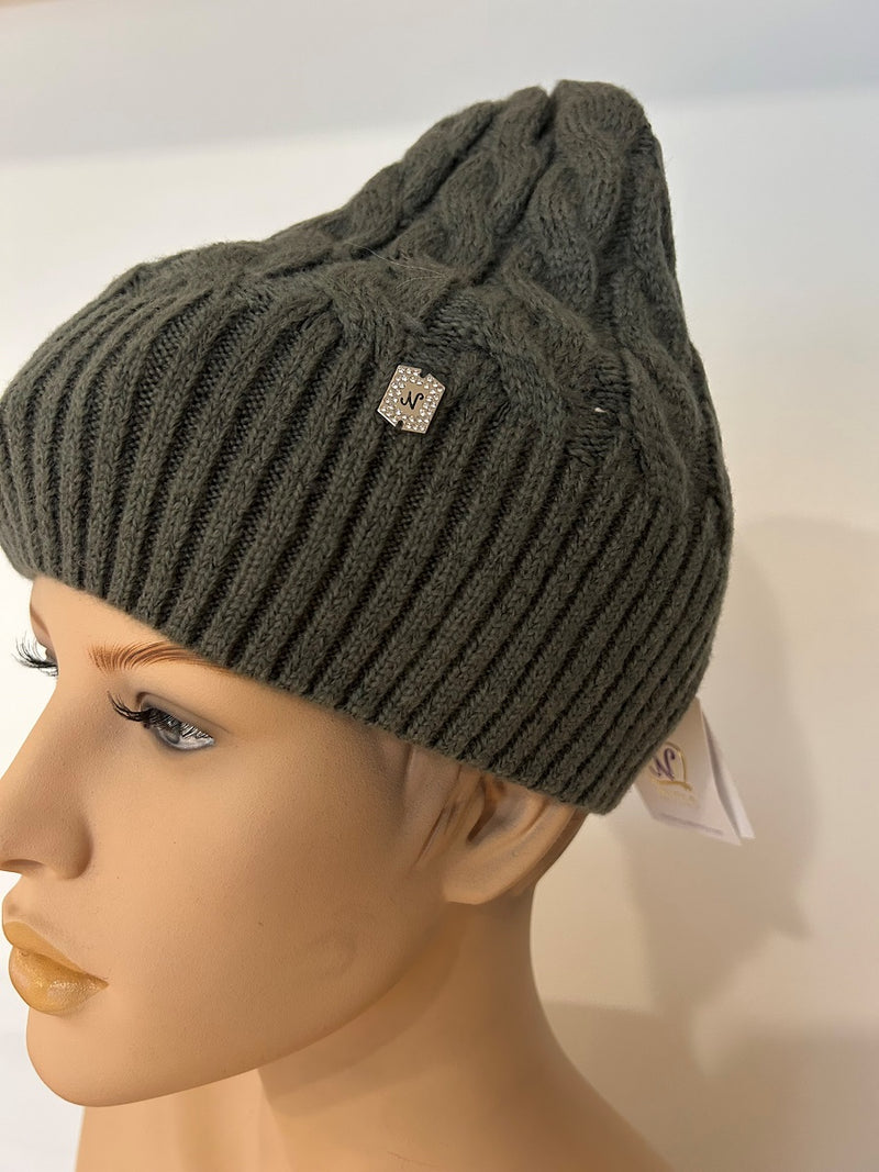 25 W I 91 - Strickmütze mit Rippstruktur