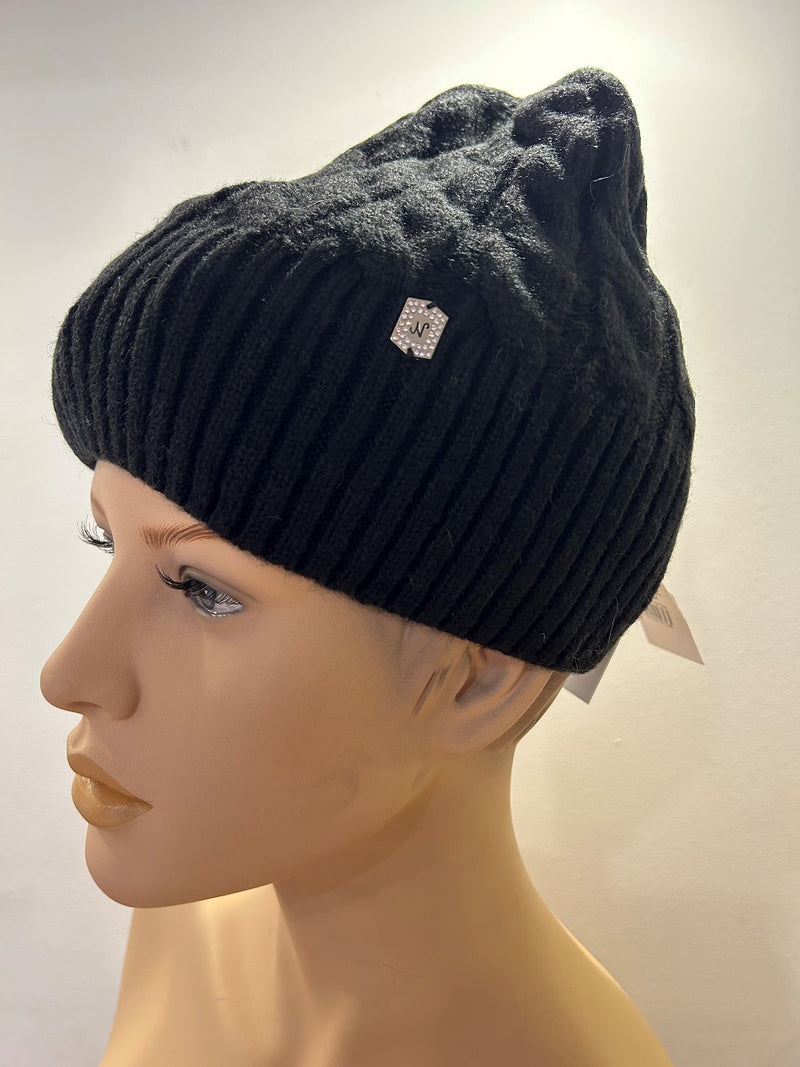 25 W I 91 - Strickmütze mit Rippstruktur