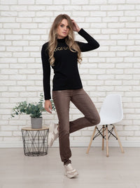 719900-722-75 - Gina Damenjeans Straight Fit in Braun