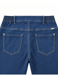 868300-140-88 Lea Damenjeans in Dunkelblau – gefütterter Denim mit elastischem Bund