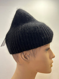 25 W I 101 Strickmütze aus Angora Mischung in Schwarz