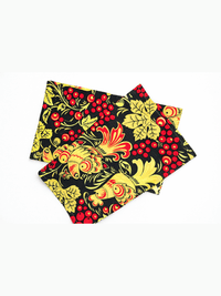 Chochloma Geschirrtücher 2er Set, 100% Baumwolle