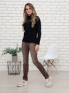 719900-722-75 - Gina Damenjeans Straight Fit in Braun