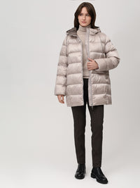 317300-206-187 Damen Winter Steppjacke mit Kontrastverarbeitung
