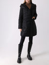 174300-98-382-900 Eleganter Damen Steppmantel in Black