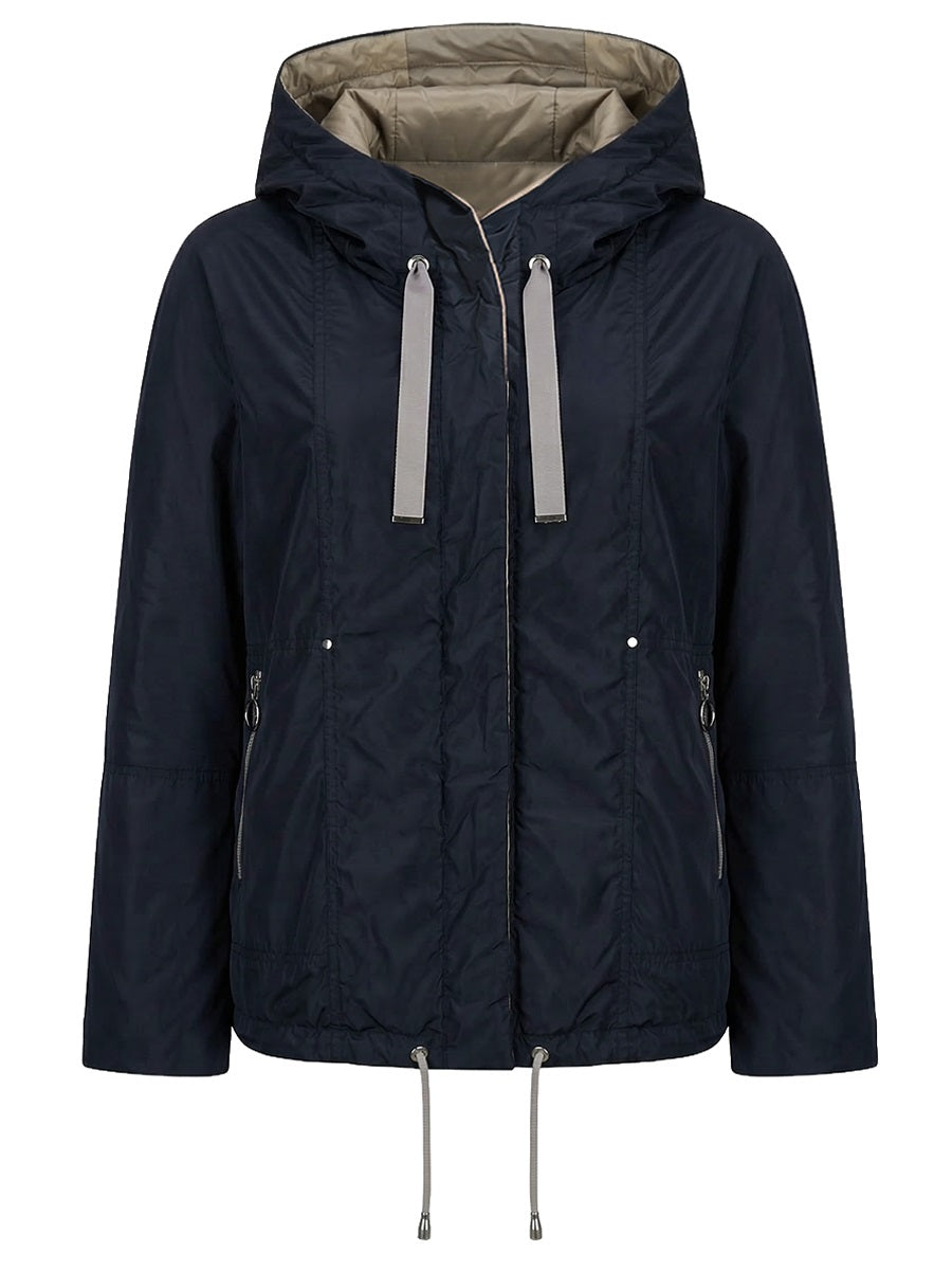 315700-238-807 - Damen Übergangsjacke mit Kapuze - navy/ light taupe