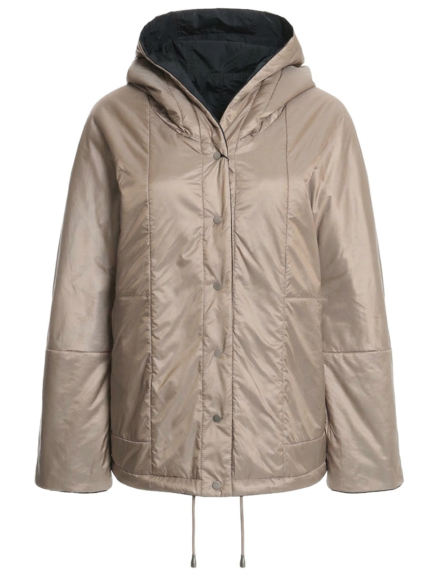 315700-238-807 - Damen Übergangsjacke mit Kapuze - navy/ light taupe