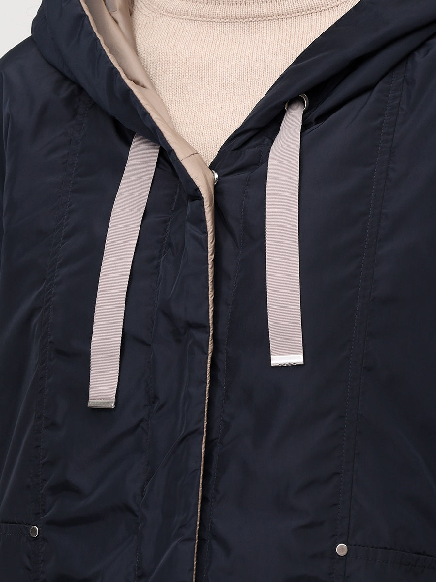 315700-238-807 - Damen Übergangsjacke mit Kapuze - navy/ light taupe