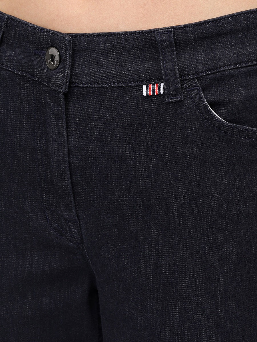 861400-779-59 - Vicky - Damenjeans Straight Fit in Dunkel Blau