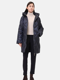 124200-206 Daunenmantel Damen lang