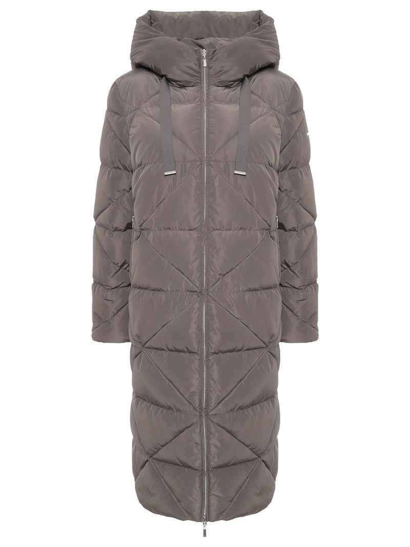 123200-238 Damen Steppmantel mit Kapuze