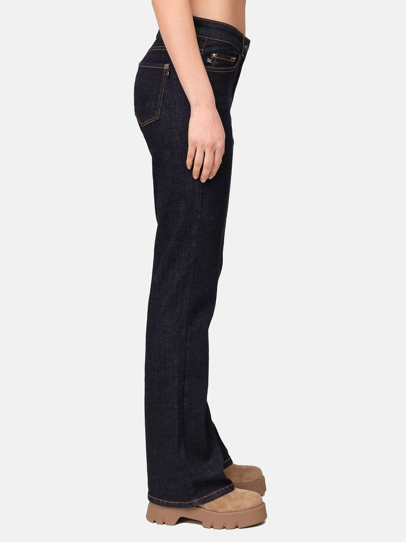 868100-148-89 Vivian -  Flared Damen Jeans in blau