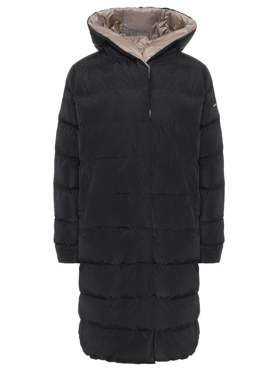 124100-238-907 Damen Wintermantel in Schwarz