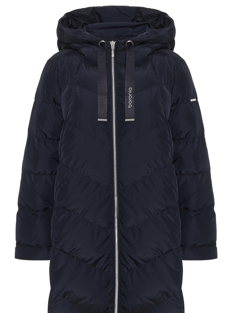 124600-238-800 Damenjacke mit Kapuze in navy