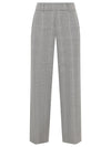 886800-792-9 Josie Elegante Palazzo Hose aus Glen Check