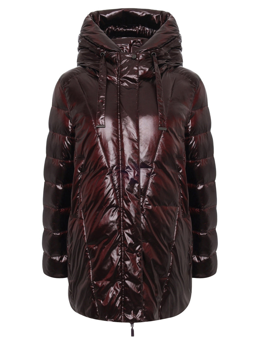 320900-206-620 Damen Steppjacke in modische bordeaux Farbe