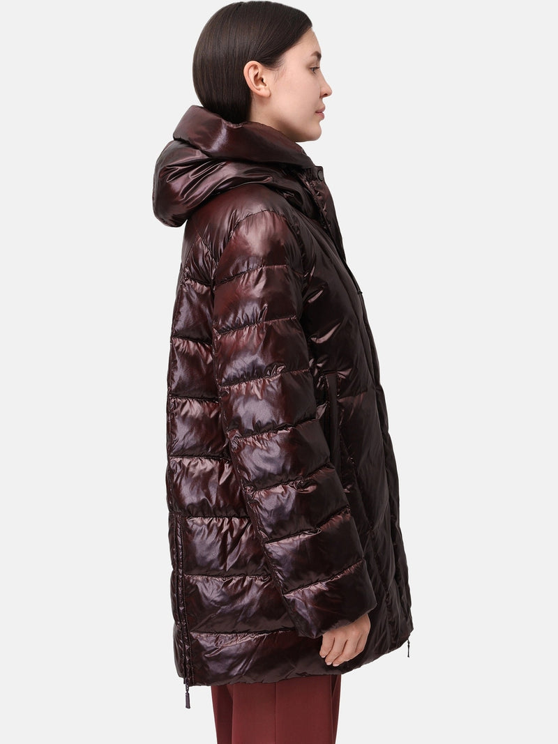 320900-206-620 Damen Steppjacke in modische bordeaux Farbe