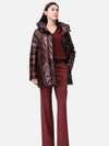 320900-206-620 Damen Steppjacke in modische bordeaux Farbe